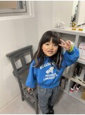 小学生カラー/小学生エクステ/お子様/ポイントエクステ