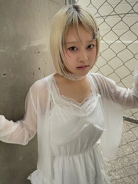 ブランコ 名古屋栄(BLANCO) 【裕人】ハイトーンボブ可愛い顔まわりを添えて