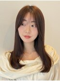 《CODE.LINE》30代40代小顔ワンカールミディアムレイヤー