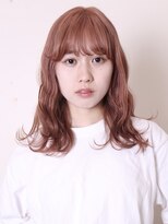 トライポッド(TRIPOD)&nbsp;似合わせカット20代30代40代大人可愛いアプリコットオレンジ0704