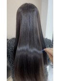 【輝士】艶髪グレージュカラー×髪質改善トリートメント