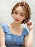 顔まわりレイヤーで動きのあるボブヘアが人気◎