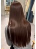 縮毛矯正／カット／贅沢トリートメント　￥24300→￥19800