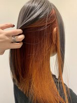 ルルバイアズール 草加店(LULU by azule)&nbsp;インナーカラー，オレンジ，ビビットカラー【草加】