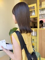 ヒントステーション(HINTSTATION) 〈浅草 半個室〉柔らかアッシュ×肩はねボブ