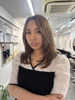 アオ(AO。) ミルクティーベージュ/ベージュカラー/透明感カラー/横浜元町