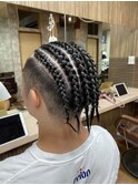 メンズコーンロウ