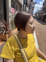 ここち 髪処 大島駅&nbsp;髪質改善×ピンクブラウン×大人ショート　マンツーマン美容室