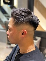 trriger men’s shop/トリガー/十三/メンズ/パーマ/フェード【10/3 OPEN（予定）】 &nbsp;束感アップバング×ハイフェードカット