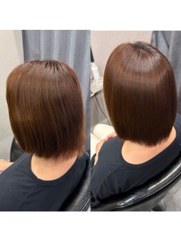 hair care salon elanjoie【11月下旬 NEW OPEN(予定)】の写真/乾かすだけでまとまる♪縮毛矯正×毛髪強化トリートメントで理想の髪質へ!
