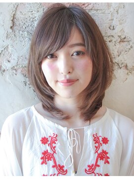 アフロート ルヴア(AFLOAT RUVUA) 【30/40/50代幅広く人気スタイル！ふわっとひし形ミディ】新宿