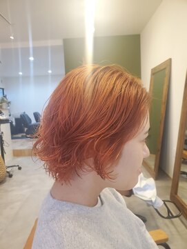 ヨハク(yohak) ブリーチ×オレンジカラー