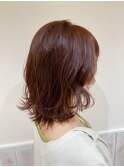 チェリーブラウン×レイヤーカット