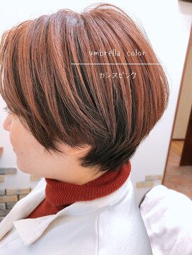 ヘアーメイク フェヌア(Hair Make fenua) ショートスタイル×アンブレラカラー