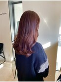 ブリーチ無しレッドブラウン