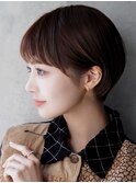 ショートカット×ひし形ショートボブ×前髪あり20代30代40代 s03