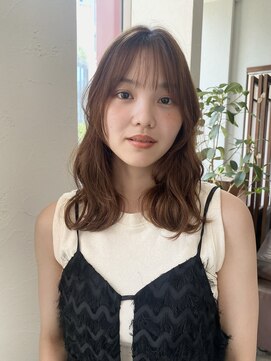 アンバー 池袋(amber) コテ巻き風パーマ/韓国風パーマ/ブラウンカラー[池袋駅]