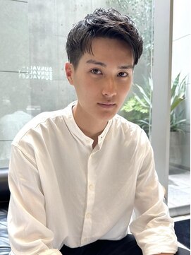 サンバレー(SUNVALLEY) 爽やかメンズアップバングアッシュブラウン