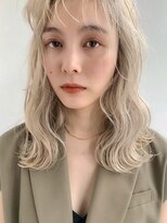 アンドレイ 表参道(andrey)&nbsp;デザインカラー/レイヤーカット/ウェットヘア/オリーブベージュ