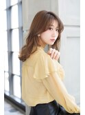 【Totia本通】Aバング×小顔に見せるヘア×オリーブカラー