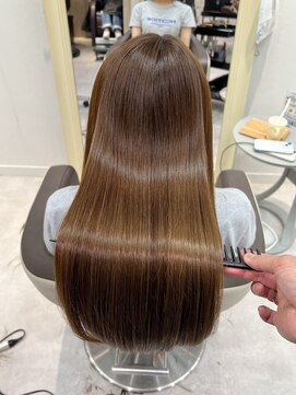 ユニークバイケンジ 町田(unique KENJE) ベージュブラウン×髪質トリートメント