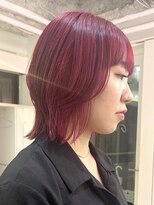 デート 下北沢(DATE)&nbsp;ダブルカラーミルクティーベージュカラーケアブリーチミニボブ