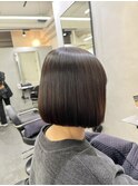 ホリスティック縮毛矯正×ミニボブ