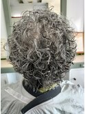 ナチュラルグレイヘアパーマ