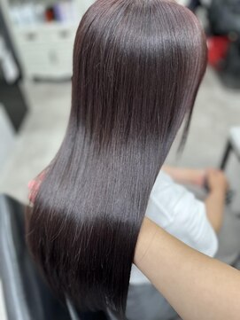 アオ(ao.) 透明感ブリーチなしラベンダーブラウン♪