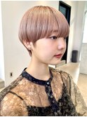 マッシュショート☆ピンクベージュ