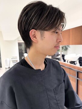 ゴカン バイ ジル ブラン 名古屋(Gokan by JIL BLAN) メンズパーマ曲がる縮毛矯正ハイライトショートカット20代30代40