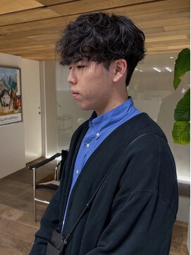 ラロ(raro) メンズマッシュシャドウパーマソフト刈り上げ