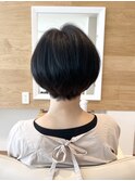 ふわん・丸めのショートボブ