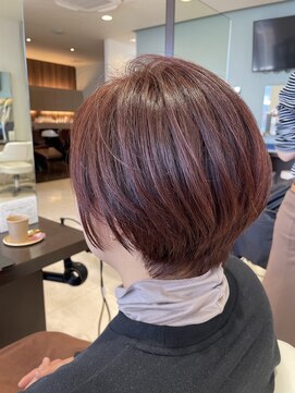 アメイジングヘアー 美沢店(AMAZING HAIR) ショート×チェリーレッド