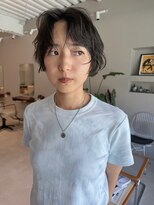 ホヌン 茅ヶ崎(Honnun) 【20代30代40代】黒髪ボブ◇センターパートニュアンス