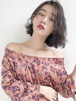 ルティア(Lutia) 大人かわいい ダブルカラー グレージュ