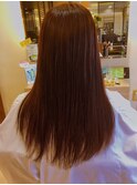 暗髪ブルージュ×ロング