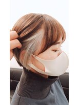 キュキュラ(CuCuLa)&nbsp;インナーハイライト/インナーカラーボブ/ホワイト/白/ミニボブ