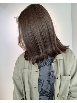 トレス(TRESS) オリーブグレージュ ブリーチなし くびれミディアム