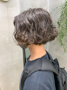 テトヘアー(teto hair) メンズボブ、ニュアンスパーマ、メンズパーマ、ウェーブ