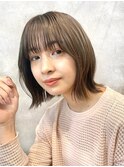 前髪/マチルダボブ/ピンクベージュ/インナーグレージュ