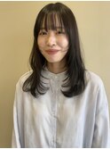 顔まわりレイヤーロング