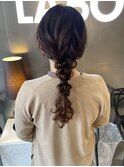 編みおろしヘアセット