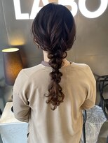 ラボー ノースプラザ店(LA'BO)&nbsp;編みおろしヘアセット