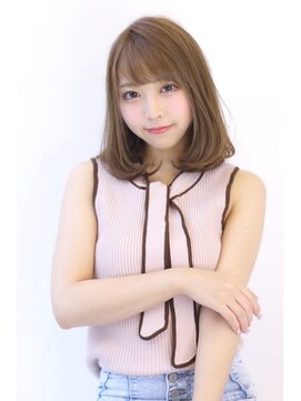 オーロ 緑地公園店(ORO) 小顔ボブ抜け感オリーブアッシュフェザーバングボブルフグラボブ