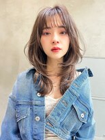 メーヴェ(Mowen) mowen×鎖骨ミディアム×ブラウン×地毛風×艶髪