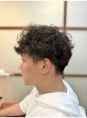 メンズカット　スパイラルパーマ