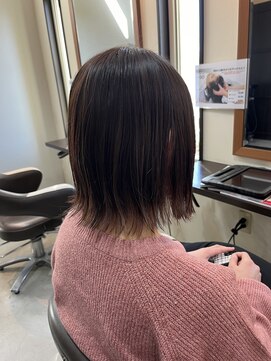 グリーンルーム(Green Room) 【Green Room 佐藤】切りっぱなしボブスタイル