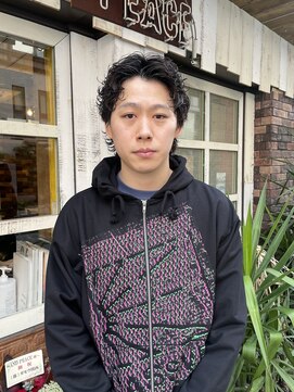 アンドピース and peace ショートパーマ