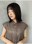 似合わせカットイメチェンフルバングハッシュカットレイヤー